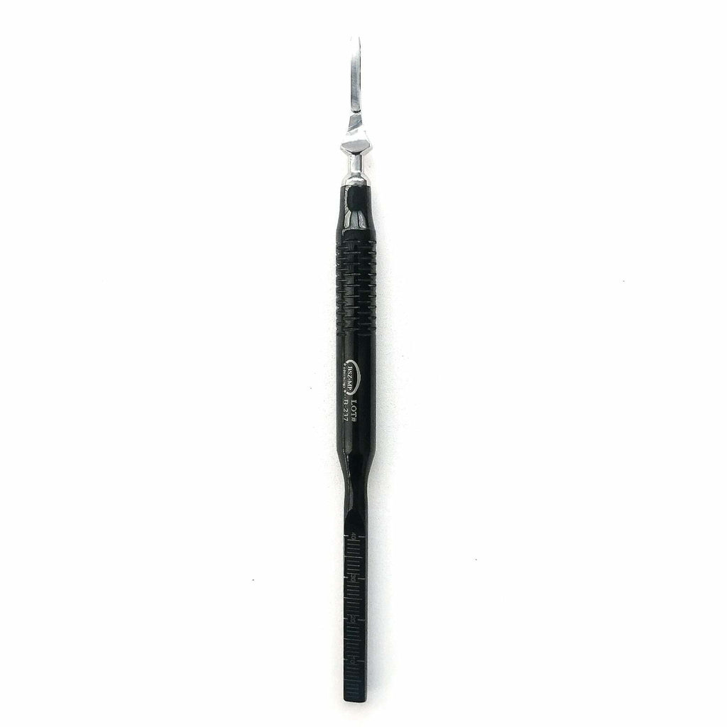 Cabo Bisturi Reto com Régua Black