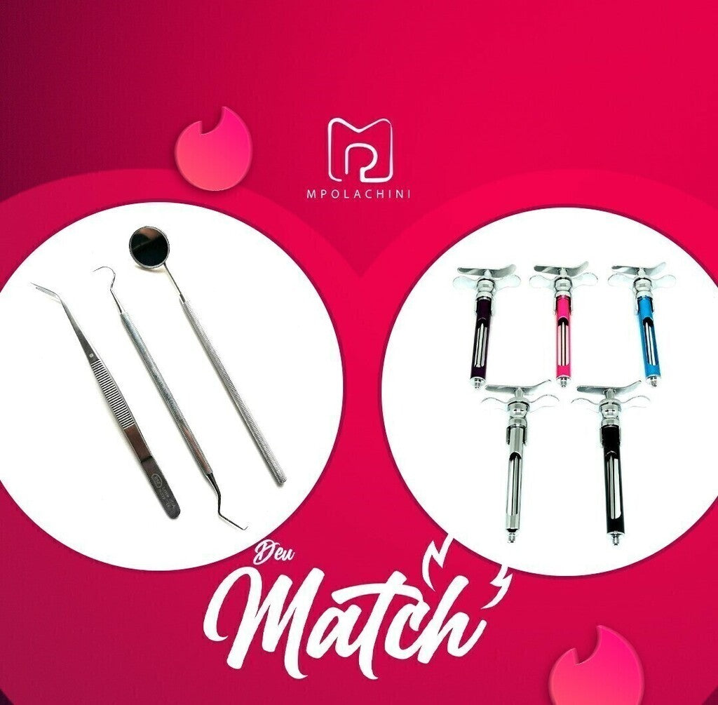Kit Clínico + Seringa Carpule com Refluxo Prata