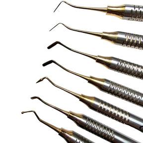 Kit Espátulas de Resina Douradas c/ 7 Peças